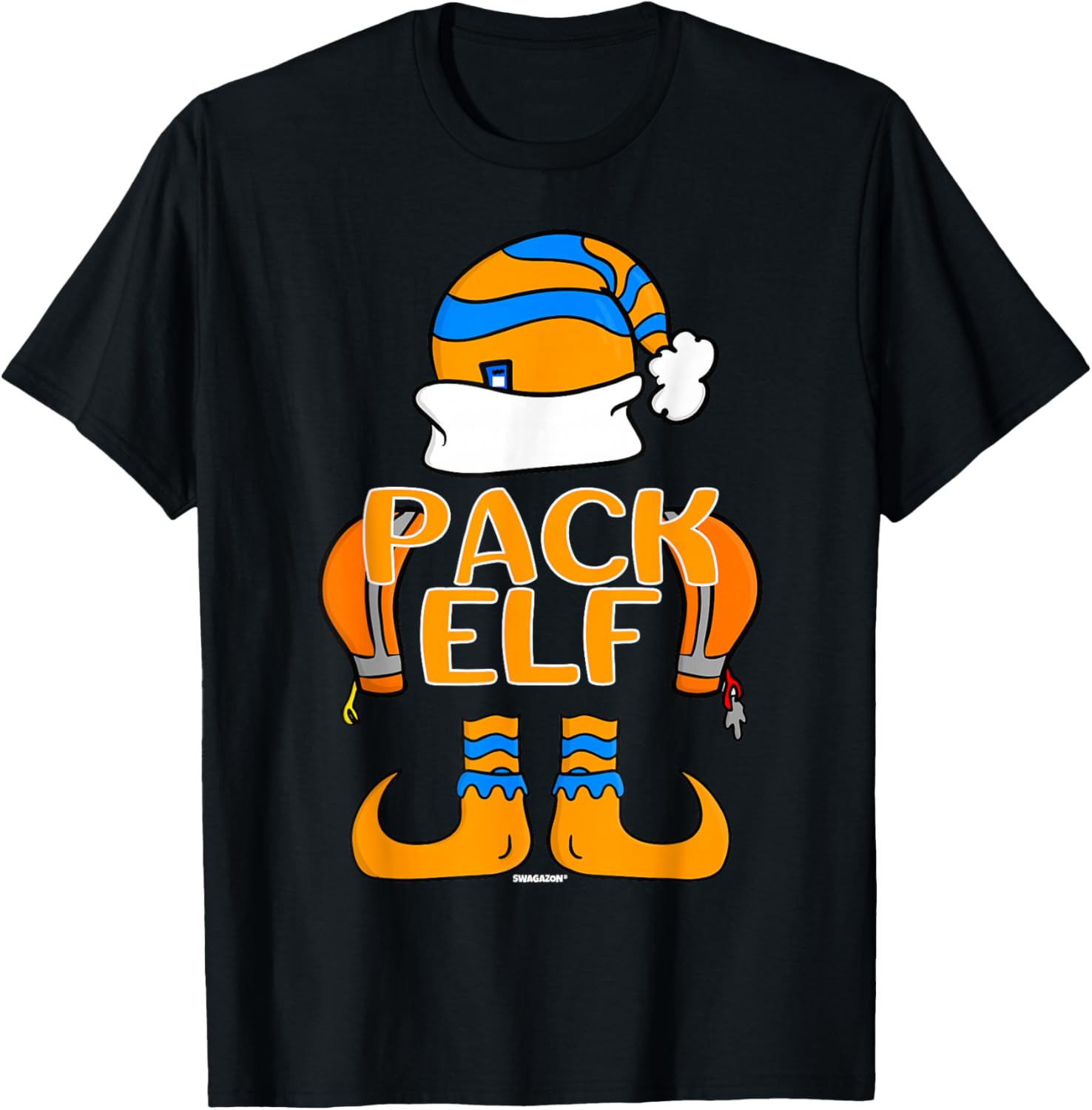 Elves Coworker Packer Pack Elf Swagazon Associate Christmas