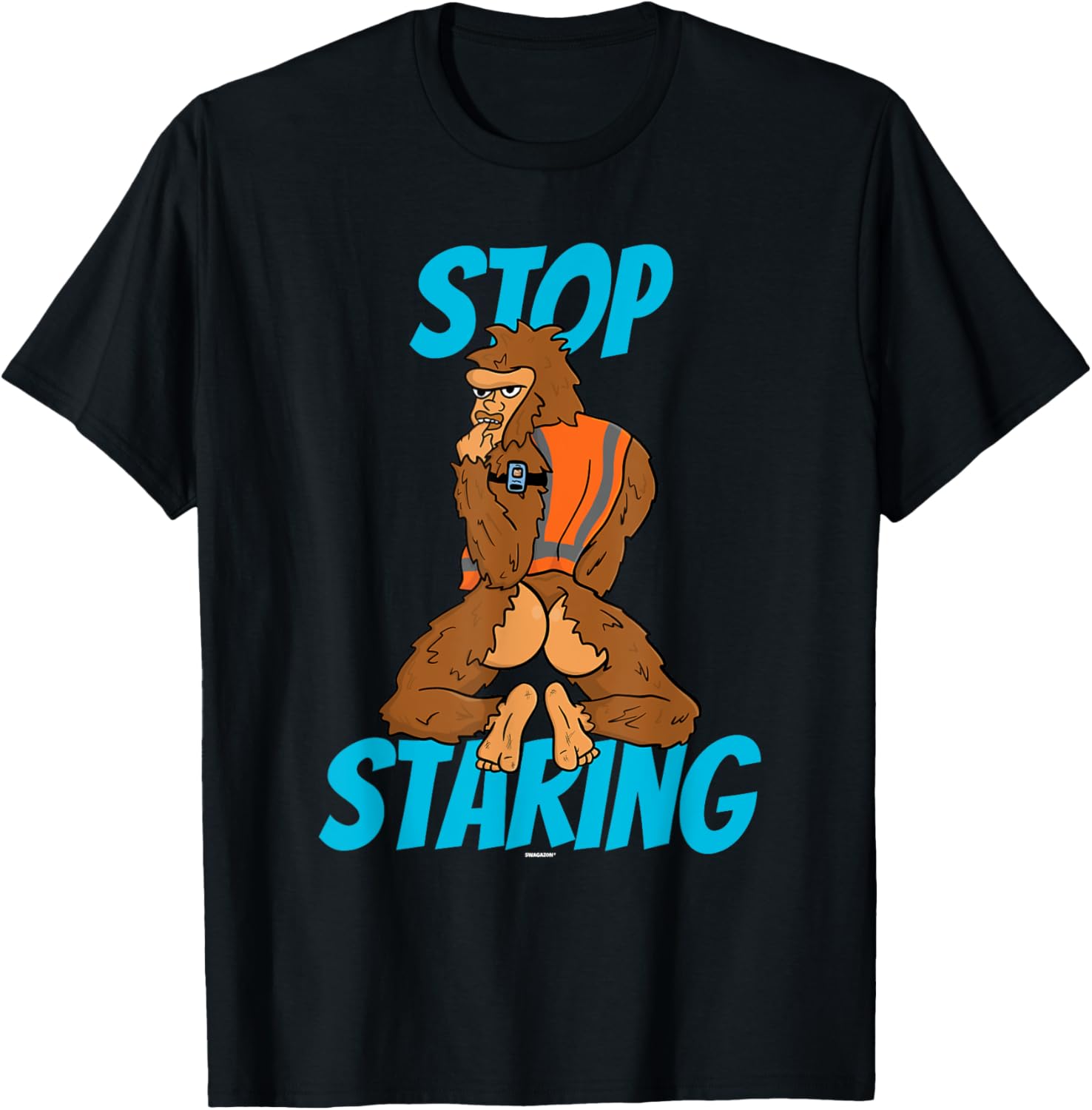 Sasquatch Coworker Swagazon Associate Stop Staring Bigfoot